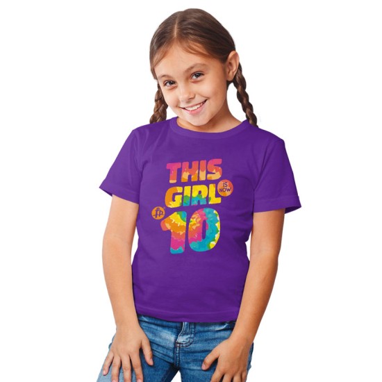This girl is now 10 - Birthday t-shirt (Κοντομάνικο Παιδικό)